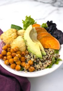 Roasted Root Vegetable Chickpea Buddha Bowl