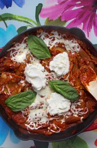 Skillet Eggplant Lasagna