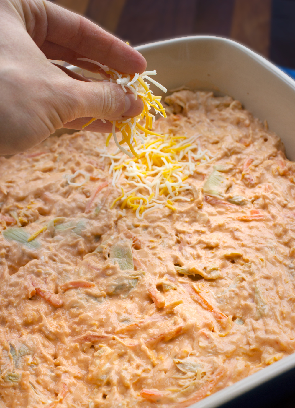 Healthier Buffalo Chicken Artichoke Dip | Making Life Sweet with Lauren Gaskill