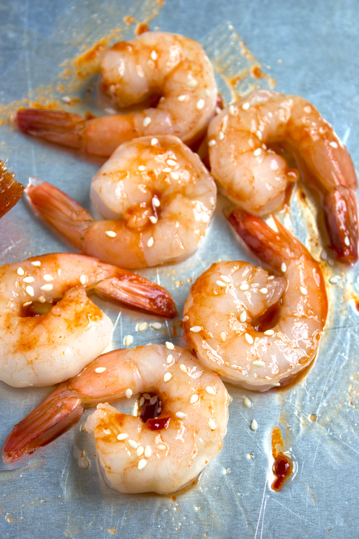 sweet chili glazed shrimp