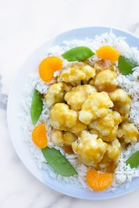 Chinese Orange Cauliflower Bites | Making Life Sweet with Lauren Gaskill