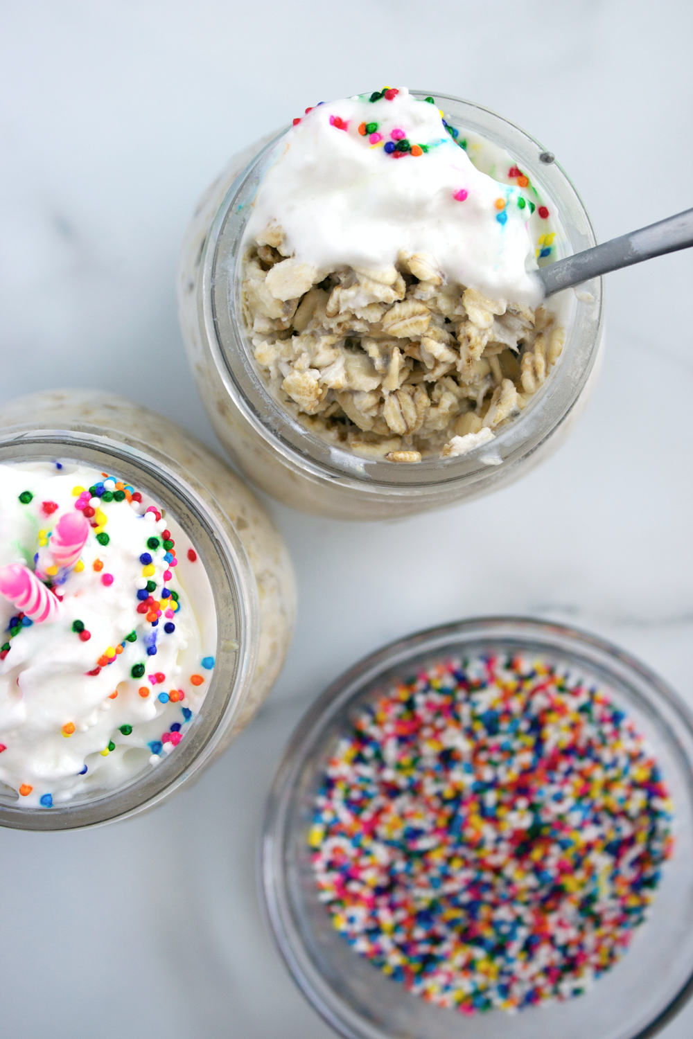 Cake Batter Overnight Oats | Making Life Sweet with Lauren Gaskill