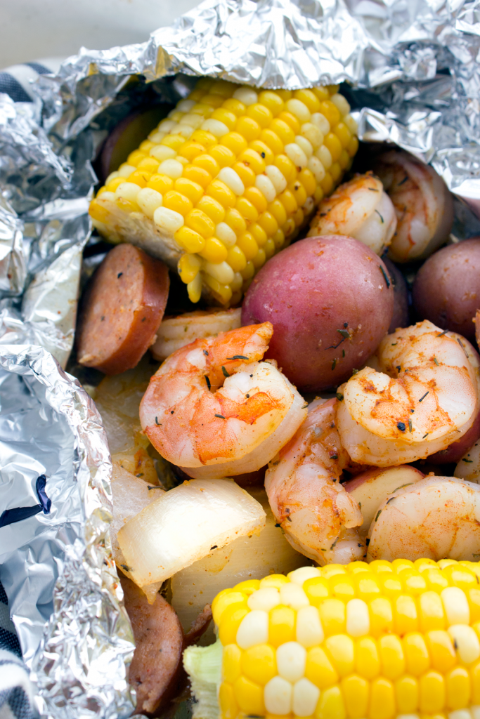 Shrimp Boil Foil Packs | Lauren Gaskill 