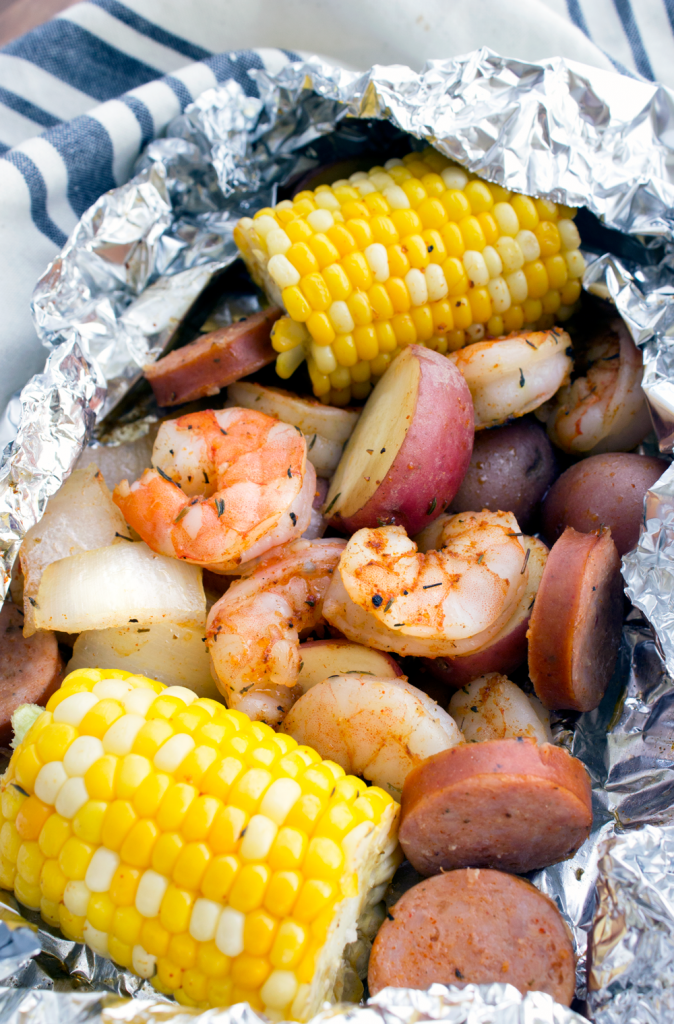 Shrimp Boil Foil Packs | Lauren Gaskill 