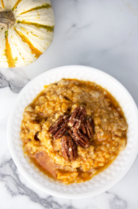 Pumpkin Pie Slow Cooker Steel Cut Oats