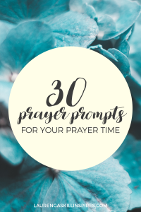 30 Prayer Prompts + Monthly Prayer Challenge