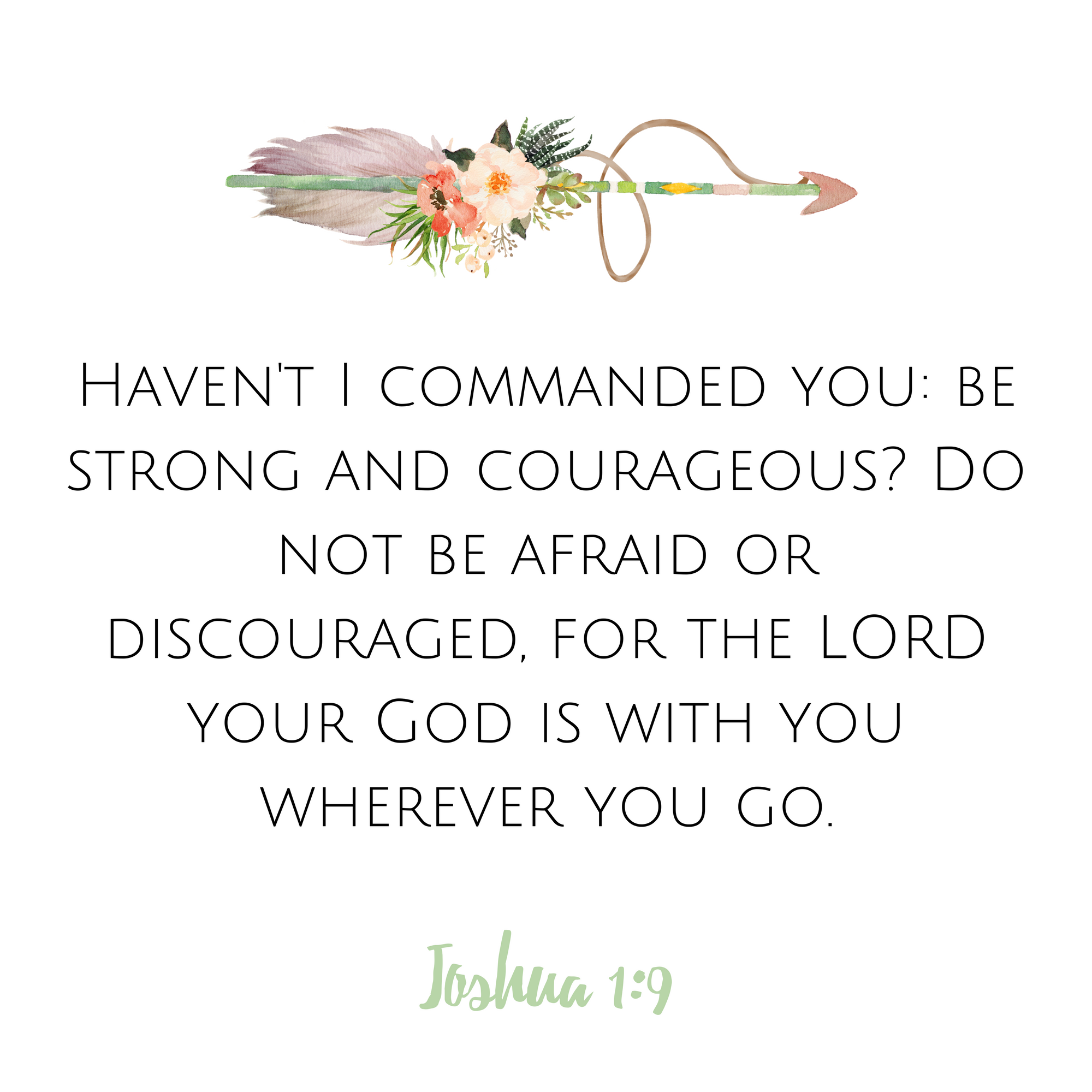 joshua 1 9 scripture card ready study www therescuedletters com